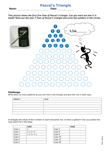 Pascal's triangle | Teaching Resources