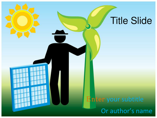 Solar Energy PPT Template 