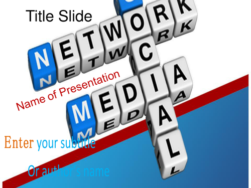 Social Media PPT Template Teaching Resources