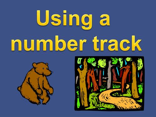 Adding to 10 with a number track