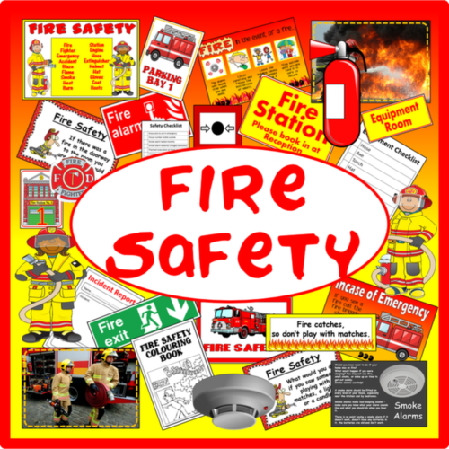 FIRE SAFETY + ROLE PLAY TEACHING RESOURCES DISPLAY EARLY YEARS KS12 DANGER Teaching Resources