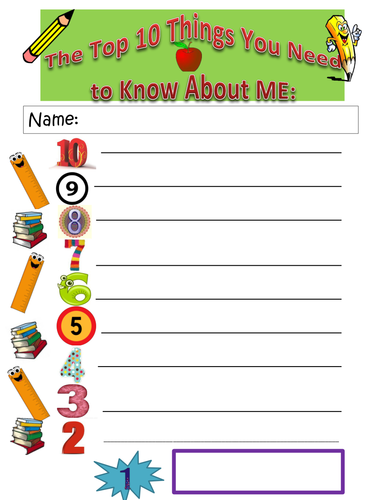 Back-to-School: What You Need to Know About Me!