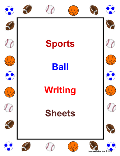 Sports Ball Writing Sheets