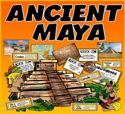 ANCIENT MAYA TEACHING RESOURCES HISTORY KEY STAGE 2 DISPLAY PACK