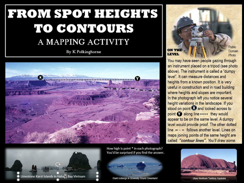 A MAPPING SKILL - DRAWING CONTOUR LINES FROM SPOT HEIGHTS