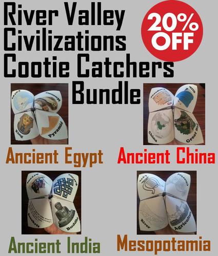 River Valley Civilizations Cootie Catchers Bundle