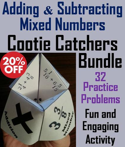 adding-and-subtracting-mixed-numbers-cootie-catchers-teaching-resources