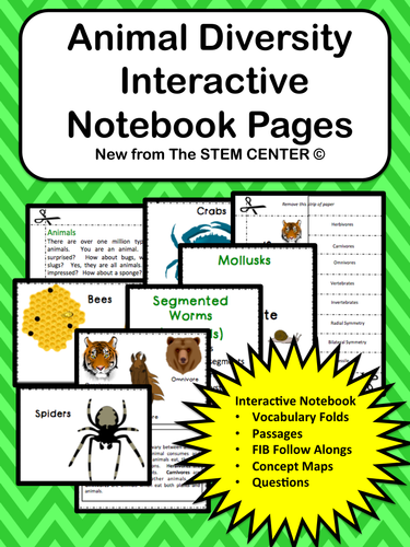 Animal Diversity Interactive Science Notebook