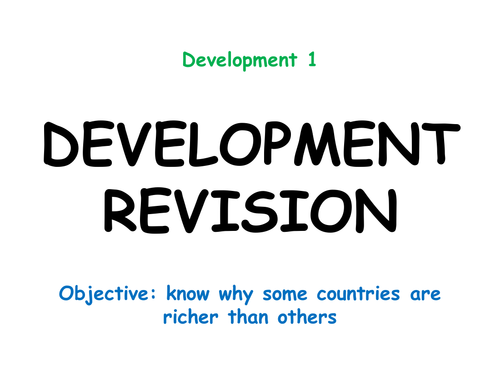 Development 1: "Development Revision"