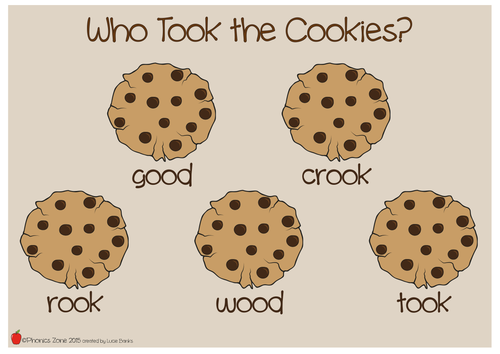 oo Phonics Game 'Who Took the Cookies?'