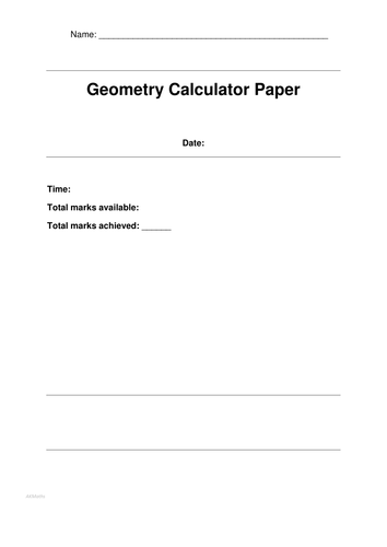 Predicted Geometry Questions with ANSWERS for the Calculator EDEXCEL MATHS PAPER JUNE 2016