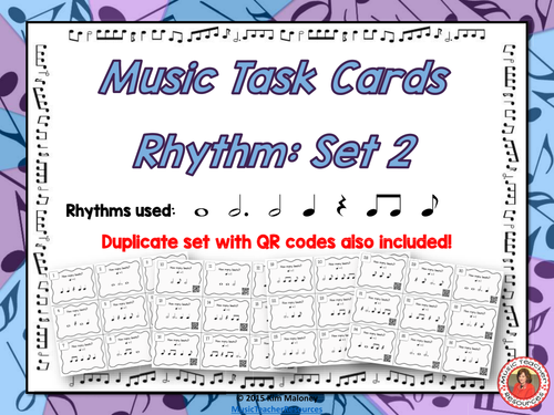 Rhythm Task Cards Set 2