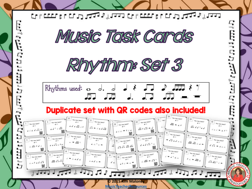 Rhythm Task Cards Set 3