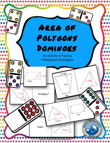 Area of Polygons Domino Set