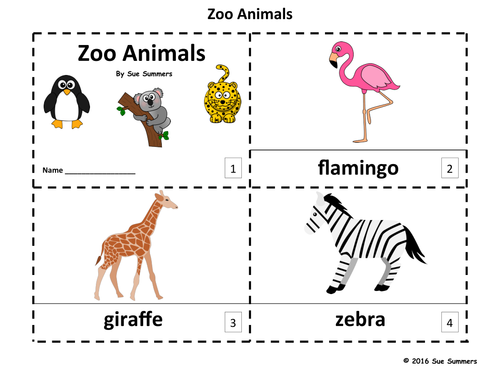 Zoo Animals 2 Emergent Reader Booklets