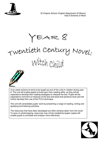 Witch Child: Full SOW and resources for teaching this novel.