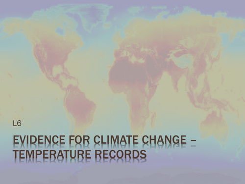SNAB 2016 Topic 5 Climate Change Studies - a set of three lessons 