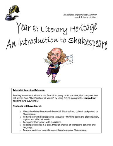 Introduction to Shakespeare: KS3 Complete SOW and Resources