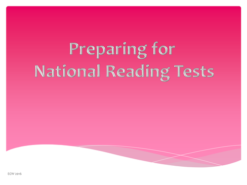 National Reading Test preparation