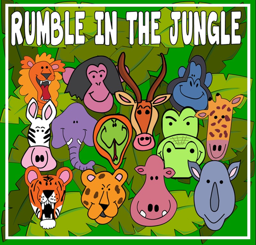 RUMBLE IN THE JUNGLE STORY TEACHING RESOURCES EYFS KS 1-2 STORY ANIMALS |  Teaching Resources