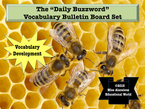 Vocabulary Development: The Daily Buzzword Literacy Center