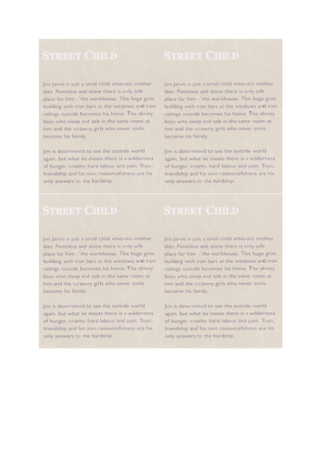 KS2 Street Child -Victorian  - Reading and Writing Medium Term / Lesson Plans and Resources