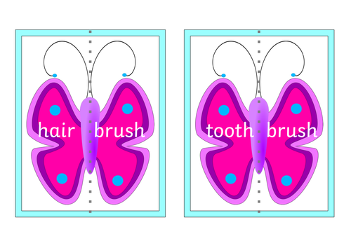 Compound matching butterflies and caterpillars. Phonics screen Year 1