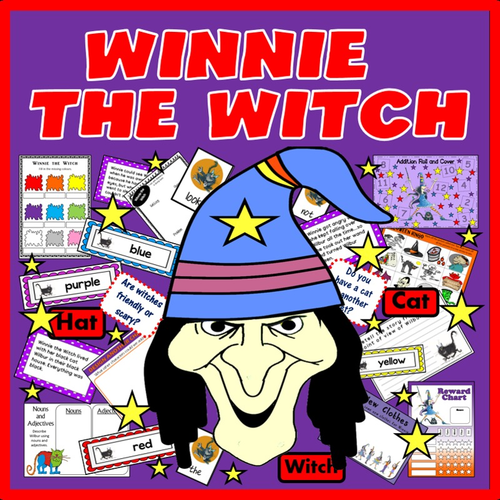 WINNIE THE WITCH STORY TEACHING RESOURCES LITERACY READING EYFS, KS 1-2 HALLOWEEN
