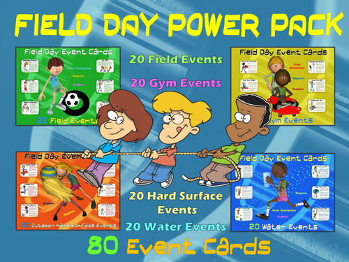 Field Day Power Pack- 80 Event Cards