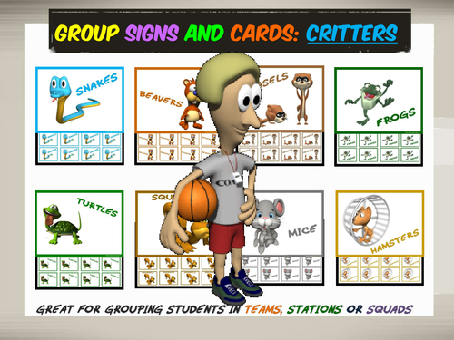 Group Signs and Cards: Critters