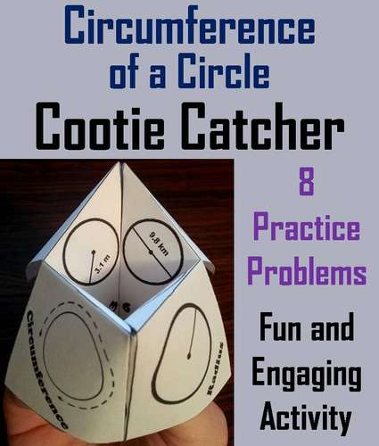 Circumference of a Circle Cootie Catchers