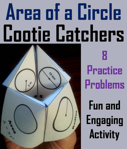 Area of a Circle Cootie Catchers