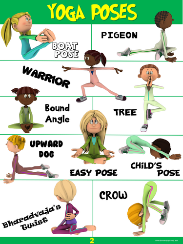70 Fun and Easy Printable Yoga Poses for Kids — My Teaching Cupboard