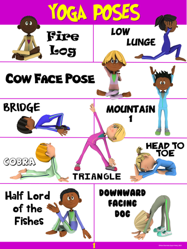 PE Poster: YOGA Poses #1