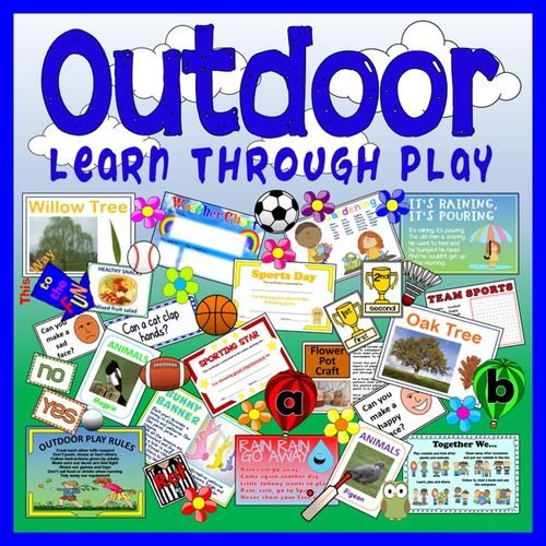 OUTDOOR PLAY LEARNING TEACHING RESOURCES EARLY YEARS KEY STAGE 1-2 LITERACY