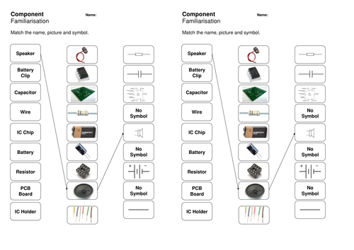 Electronic Component Worksheets and Resources