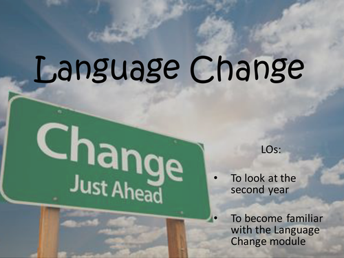 An Introduction to Language Change