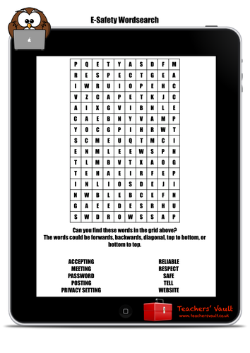 E-Safety Wordsearch