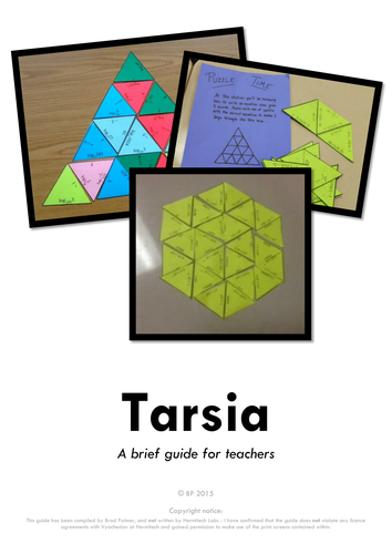 How to use Tarsia - A short beginners guide - Teaching and Learning Training Booklet
