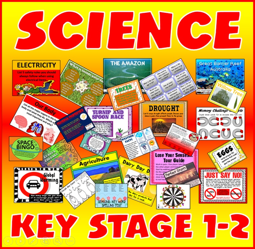 100 SCIENCE ACTIVITIES GAMES WORKSHEETS key stage 1-2 TEACHING RESOURCES