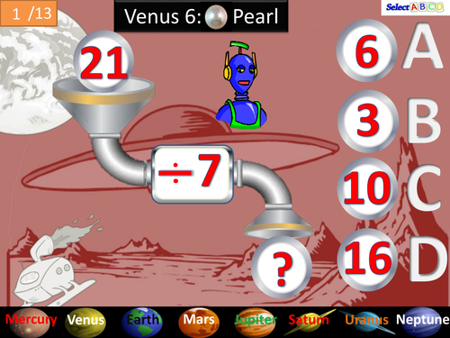 Venus - Dividing  by 7