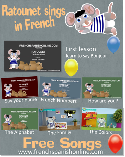 Ratounet sings in French