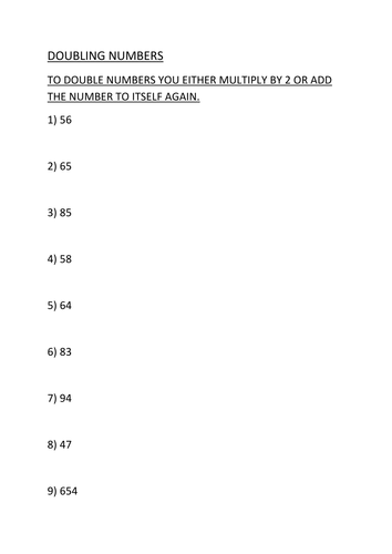Doubling