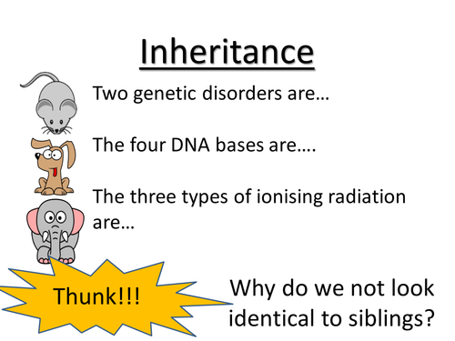 Inheritance of characteristics REBOPS DIFFERENTIATED X2 AND KILLER CARDS