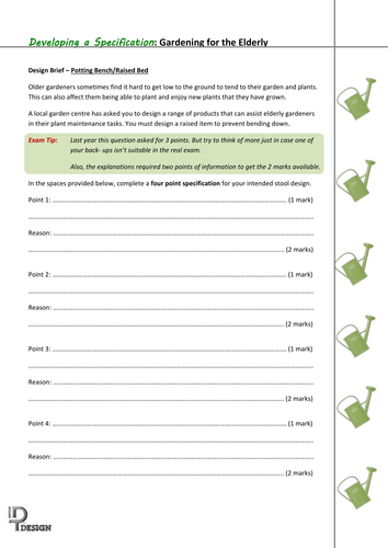 AQA GCSE 2016 Exam - Practice Specification Q's