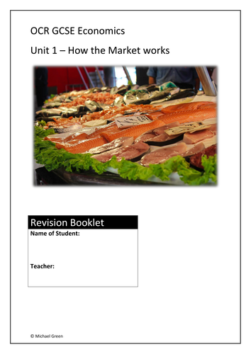 1. Student revision workbook for GCSE Economics using Ebbinghaus - microeconomics