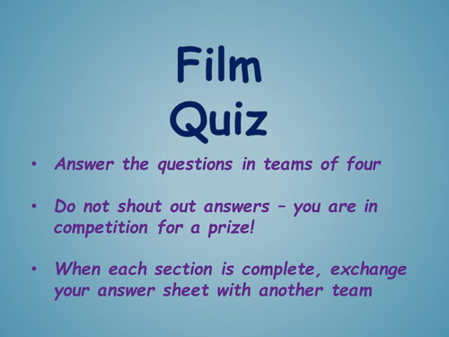 Film Quiz
