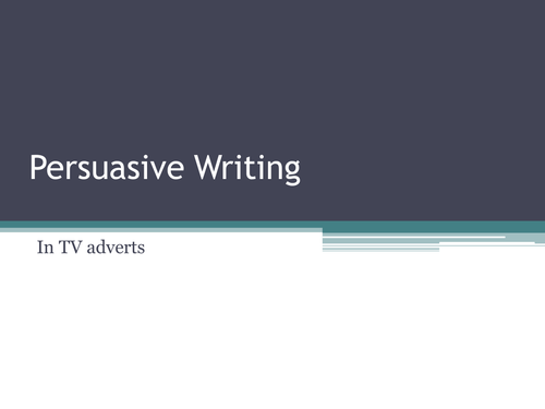 Persuasive Writing - KS2