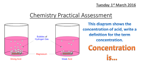 Rate of reaction concentration of acid and calcium carbonate *BIG PRACTICAL*