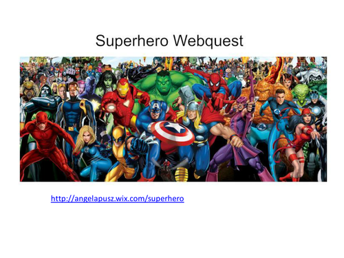 Superhero Webquest